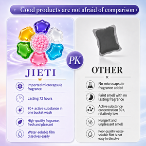 JIETI <b>Detergent</b> Pods Floral Fruity Fragrance Long Lasting Automatic Machine Wash 70+ Active Substance - Product Image 1