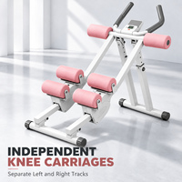 FLOWA Appareil d'entraînement abdominal avec écran LED, cadre pliable et hauteur réglable