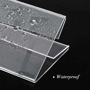 <span class=keywords><strong>Acrylic</strong></span> hình chữ V giữ dấu bàn hai mặt cho hội nghị Bảng Tên tấm hiển thị đứng đánh bóng cho quảng cáo - Product Image 2