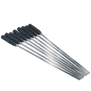 Brochetas de Acero Inoxidable de Grado Alimenticio Resistentes al Calor, Accesorios para Cocinar Barbacoa al Aire Libre - Product Image 1