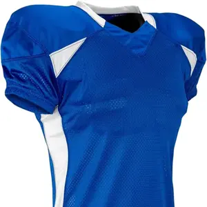Camisa de futebol americano OEM de fábrica para homens com remendo costurado personalizado para futebol americano