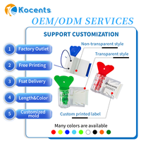 Kocents MTS-012 Scellé de sécurité jetable en plastique ABS pour compteur électrique, à serrage par torsion