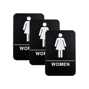 Cartelli Personalizzati per Bagni Unisex, Simboli per Porte di Toilette, Segnaletica per Servizi Igienici - Product Image 1