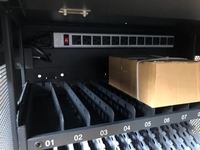 Chariot de charge 12 ports en acier pour équipement de formation, ordinateurs portables et tablettes Type-C, pour espaces publics, certifié CE/ROHS/ISO9001, Marque SY