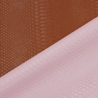Cuir synthétique PU gaufré à motif serpent, mat, élastique et souple de 1,1 mm pour chaussures et sacs de mode