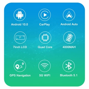Tư nhân dụng cụ 7 inch Carplay Android tự động màn hình cảm ứng 3-in-1 Wifi Tablet PC được xây dựng trong <span class=keywords><strong>GPS</strong></span> 4000 mAh pin Carplay IPS màn hình - Product Image 6