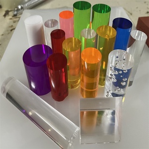 トップクリアPmmaプラスチックPlexiガラスロッド色アクリルスティック/バー色LED壁用 - Product Image 5