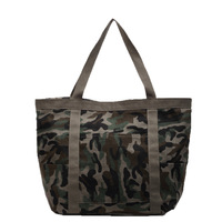 Sac fourre-tout en toile camouflage léopard, fermeture éclair durable, double bretelles, léger, grande capacité, pour femmes, voyages en plein air