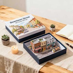 Kit Puzzle 3D in Carta da Costruire 51-100 Pezzi Età 8+ Giocattolo Educativo Fai-da-Te Rompicapo Design Personalizzato a Colori Assemblaggio in 3 Ore - Product Image 1