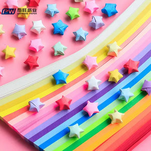 Hot Sale Origami Handmade Tissue <span class=keywords><strong>Paper</strong></span> Strip Double Sided Cor Decoração para Star Variedade para Projetos DIY - Product Image 3