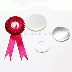 Moderno 44mm 58mm 75mm roseta ramillete juegos de insignias objetos decorativos de plástico en blanco para celebraciones de aniversario Knick-Knacks - Product Image 4