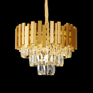Decoration Gold <b>Crystal</b> <b>Chandelier</b> Luxury Lustre Designers Lamp Led Fancy Pendant <b>Lights</b> for Home - Product Image 4