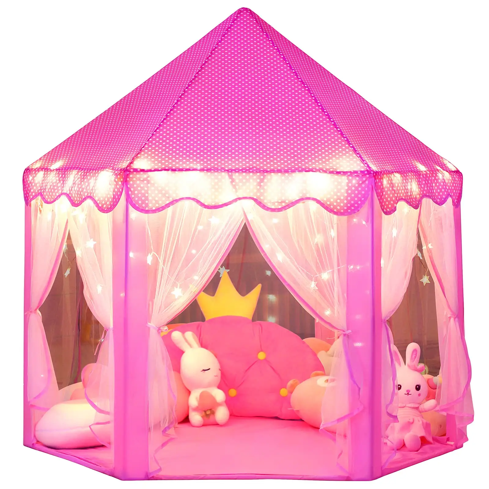 Tenda da interno per bambini Princess Castle Girl Kids Toy Bed per bambini al coperto