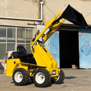 PENGIRIMAN GRATIS Mini Skid Steer <span class=keywords><strong>Loader</strong></span> (Bersertifikat CE/EPA) dengan Aksesoris Bucket, Trencher, dan Rotary Plow untuk Dijual - Product Image 4