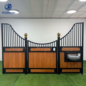 Umwelt freundliche modulare Bambus-Pferdes tall platten Verzinkter Rahmen Moderne vorgefertigte Pferdes tall fronten für Reitfarmen - Product Image 4