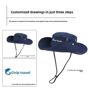 <span class=keywords><strong>Sombrero</strong></span> de Senderismo para Exteriores, Protección Solar para <span class=keywords><strong>Mujer</strong></span>, <span class=keywords><strong>Sombrero</strong></span> de Pescador para Hombre, Protección Solar para <span class=keywords><strong>Trekking</strong></span> de Verano, Impermeable, de Secado Rápido, a Rayas - Product Image 3