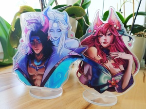 OEM Odm อะคริลิกสแตนดี้ League of Legends อะคริลิกสแตนดี้ Spirit Blossom Ahri Aphelios Syndra Snow Moon <span class=keywords><strong>Kayn</strong></span> - Product Image 1