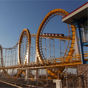 Grande montagnes russes à six boucles, fabricant chinois, manèges de parc d'attractions à vendre - Product Image 3