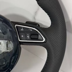 Volante de Cuero para <span class=keywords><strong>Audi</strong></span> A3 A4 A5 A6 C7 TT RS3 RS5 RS6 RS7 B9 B8 R8 S3 S4 S5 Q3 Q5 Q7 A7 S7, en Stock, Venta Caliente - Product Image 3