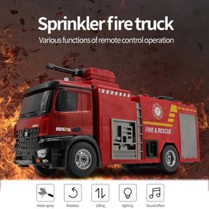 HUINA 1562 1:14 <b>Remote</b> <b>Control</b> RC Fire Engine <b>Truck</b> with Water Spray for Kids - Product Image 2