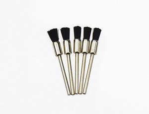 Laboratorio ortodontico piccola punta di setola naturale lucidatura dei denti tazza contrangolo usa e getta odontoiatria spazzolino per profilassi dentale per dentale - Product Image 1