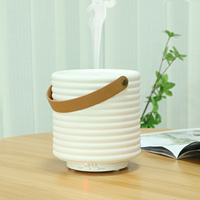 Diffuseur de parfum à flamme 3D humidificateur d'huile essentielle LED feu magique chauffant diffuseur d'arôme en céramique pour la maison