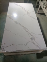 Matériau composite bois-plastique respectueux de l'environnement, panneau en marbre, revêtement UV, faux marbre géométrique, imperméable, ignifuge, pour la maison