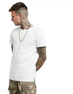 KY white – t-shirt surdimensionné à manches courtes et col ras du cou pour homme