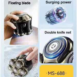 CITICITY IPX7 Waterproof 7D Men's Beard Shaving Machine Household Electric Razor Rotary <b>Shaver</b> for LED Digital Display - Product Image 5