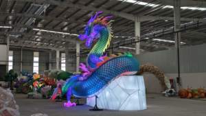 فانوس التنين لمهرجان الفوانيس، فانوس تنين واقعي مخصص من المصنع مع حركات - Product Image 2