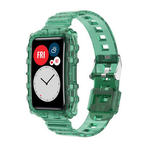 Correa de reloj para <span class=keywords><strong>Huawei</strong></span> Watch <span class=keywords><strong>Fit</strong></span>, nueva correa transparente resistente al agua con funda, pulsera para <span class=keywords><strong>Huawei</strong></span> <span class=keywords><strong>Fit</strong></span> 2, accesorios - Product Image 2