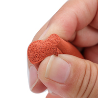 Bande d'étanchéité en mousse de caoutchouc à cellules fermées flexible, éponge pour le bas de la porte, ruban adhésif en mousse de silicone carré