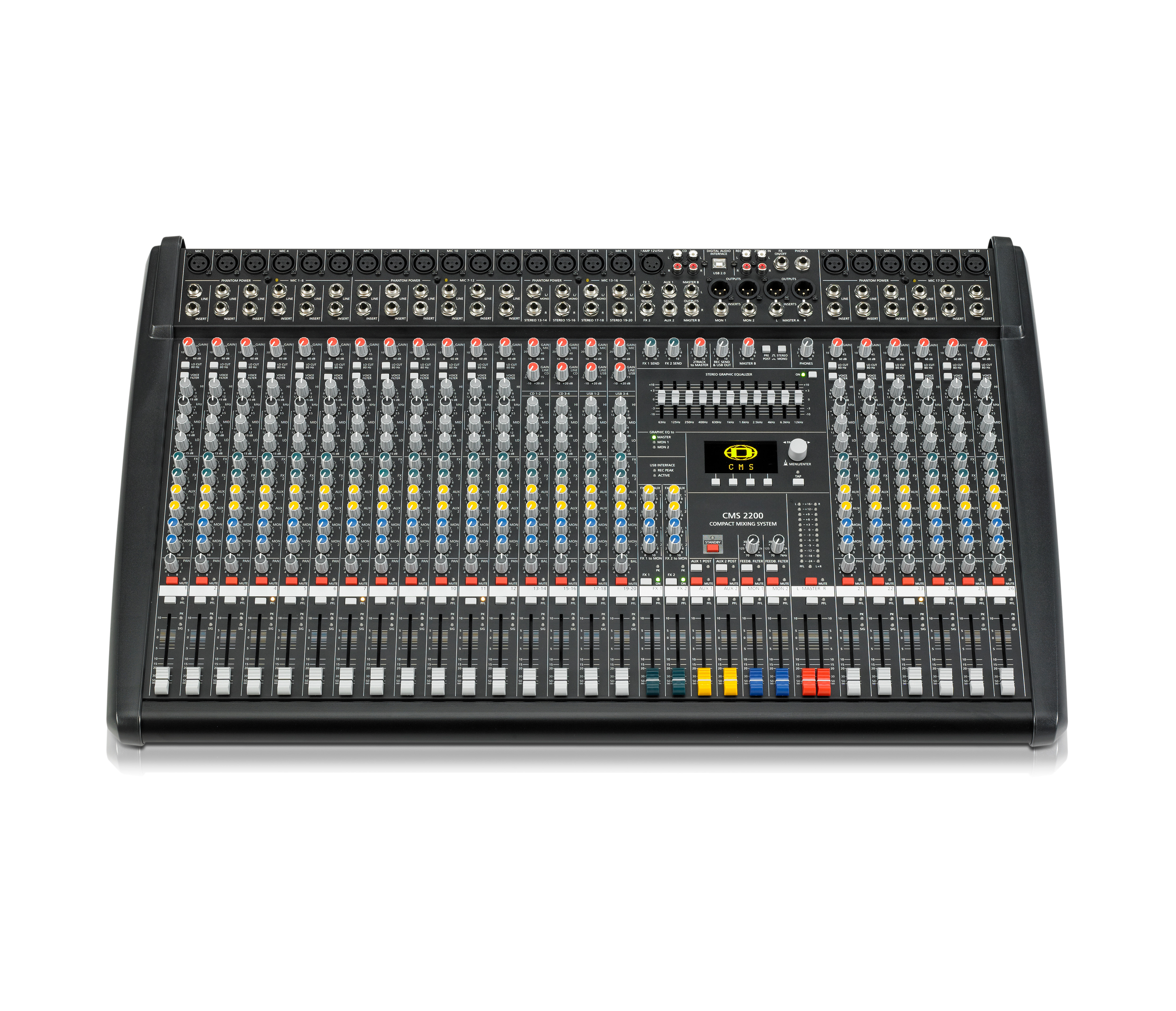 CMS-2200-3 профессиональная консоль для микширования звука DSP цифровой 22-канальный микшер портативная аудиоконсоль видео