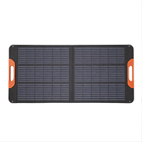 Panel Surya Lipat 60W PERC dengan Output USB-C/USB-A/DC, Tahan Air IP67, Charger Portabel untuk Ponsel, Power Station, Camping, OEM