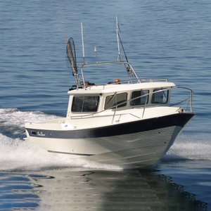 Barco <span class=keywords><strong>de</strong></span> Pesca <span class=keywords><strong>de</strong></span> <span class=keywords><strong>Alta</strong></span> Velocidad con Cabina, <span class=keywords><strong>de</strong></span> Aluminio Soldado, en Perfecto Estado, con Suelo <span class=keywords><strong>de</strong></span> EVA, para Pesca en Ríos - Product Image 1