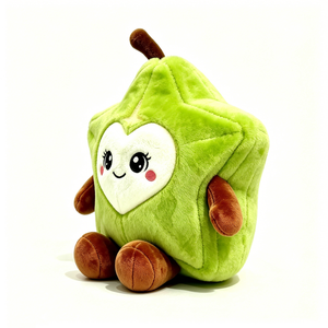 Peluche Personalizado de Fruta Estrella Verde Suave y Esponjoso con Cara y Extremidades Sonrientes, Adorable Juguete de Peluche de Fruta Estrella - Product Image 5