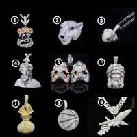 Pendentif personnalisé en argent 925 avec lettres, nom ou logo, serti de moissanite VVS Iced Pass certifiée GRA, style Hip Hop Rapper Star