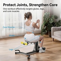 Appareil de Squat Commercial Pliable en Métal, Multifonctionnel pour Exercices Abdominaux, Cadre en Alliage d'Aluminium, Utilisation Intérieure, Entraîneur de Squat et de Sit-up