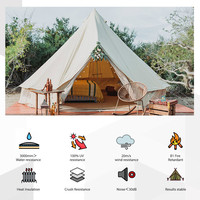 Yurte de plein air, tente préfabriquée, tentes de camping de grande taille, tente de camping imperméable, dôme de glamping