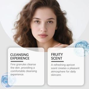 Gommage nettoyant à l'abricot, hydratant doux, nettoyant rafraîchissant, non desséchant, doux et délicat pour le visage. - Product Image 4