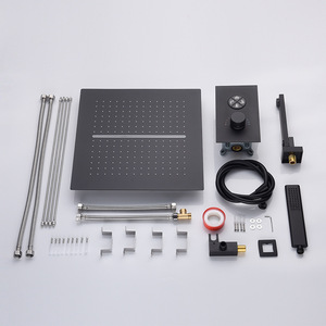Modern Concealed Wall Mounted Ceiling <b>Shower</b> <b>Set</b> With Rainfall And Waterfall Function For Villa Bathroom - Product Image 3
