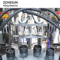 ZONESUN ZS-LG2C automatique Servo pompe à Piston cosmétiques 2 couleurs fond de teint brillant à lèvres pâte chauffage mélange tourbillon Machine de remplissage