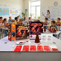 Cómo hacer y observar la erupción química del volcán con el kit STEM-Juguetes De ciencia seguros Kit de erupción de lava DIY para niños