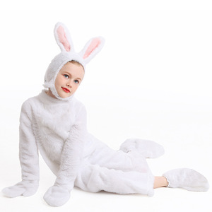 <span class=keywords><strong>Costume</strong></span> da <span class=keywords><strong>Coniglio</strong></span> <span class=keywords><strong>Bianco</strong></span> Peloso per Bambini Halloween Pasqua KCFC-020 - Product Image 3