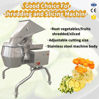 Machines de découpe et de tranchage industrielles pour légumes : choux-fleurs, plantains, pommes de terre, curcuma, oignons, manioc, carottes, aubergines en julienne