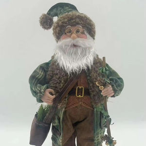 Santa Claus de Pie de 12 Pulgadas con Mochila - Verde - Product Image 1