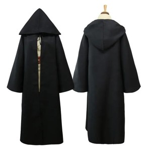 Al por mayor: Disfraz de cosplay de uniforme Jedi con capucha, trajes de caballero, túnica negra, capa con capucha de Darth para Halloween - Product Image 3