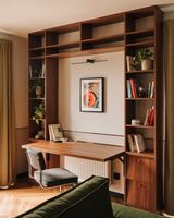 Meubles de bureau modernes Vermonhouzz en bois massif peint sur mesure, bibliothèques et bureaux de luxe pour la maison, armoires de rangement