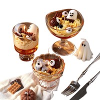 Bougie parfumée Oshine créative en cire de soja écologique, en forme de crème de chocolat et de biscuits, pour la table de la fête des démons