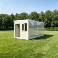 Maison préfabriquée pliable à bas prix, bureau mobile modulaire, maison préfabriquée pour l'exportation